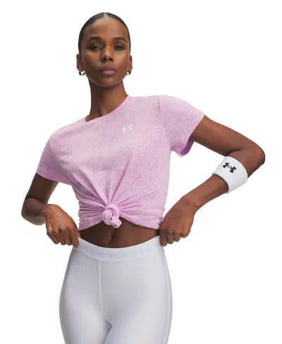 Under Armour Women's Tech Pixelate Short-sleeve Top In Pink