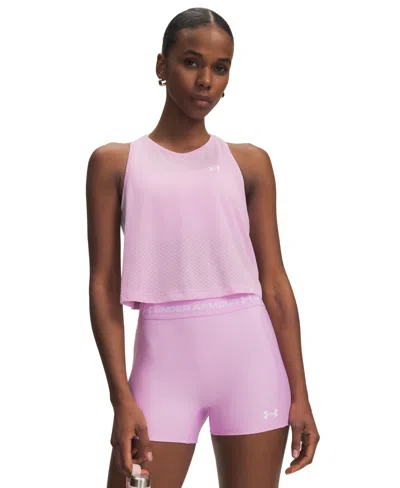 Under Armour Women's Tech Sport Mesh Crop Sleeveless Tank Top