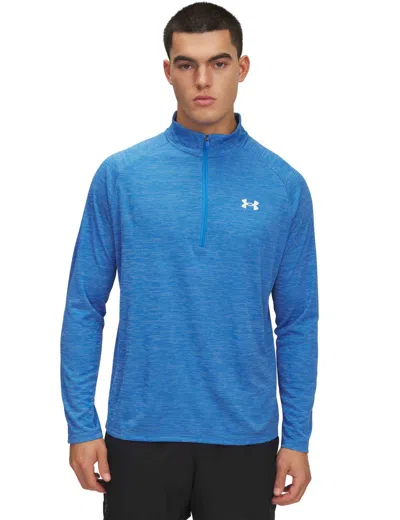 Under Armour Women's Tech Textured 1/2 Zip In Blue