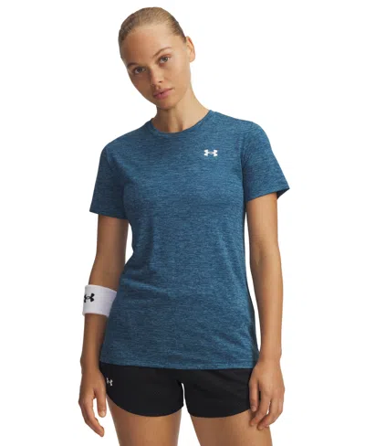 Under Armour Women's Tech Twist Short-sleeve Top In Blue
