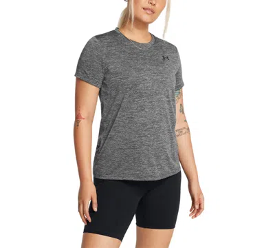 Under Armour Women's Tech Twist Short-sleeve Top In Gray