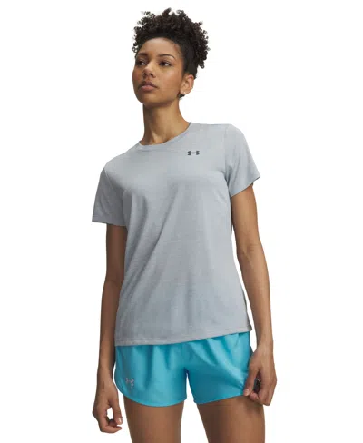 Under Armour Women's Tech Twist Short-sleeve Top In Gray