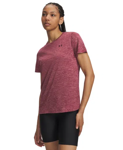 Under Armour Women's Tech Twist Short-sleeve Top In Pink