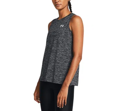 Under Armour Women's Tech Twist Tank In Black,white