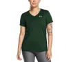 Under Armour Women's Tech V-neck Short-sleeve Top In Forest Green