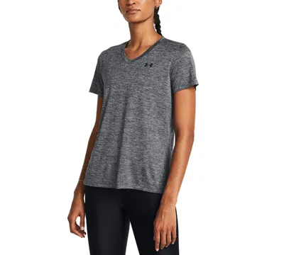 UNDER ARMOUR WOMEN'S TWIST TECH V-NECK SHORT-SLEEVE TOP