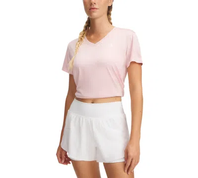 Under Armour Women's Twist Tech V-neck Short-sleeve Top In Prime Pink