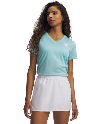 Under Armour Women's Twist Tech V-neck Short-sleeve Top In Blue