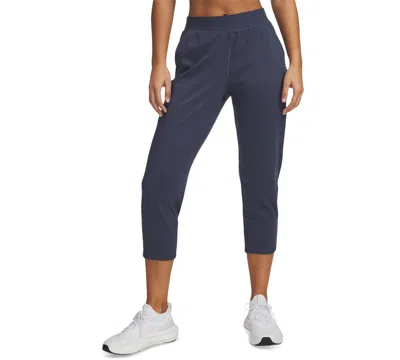 Under Armour Women's Ua Motion Cropped High-rise Pants In Downpour Gray