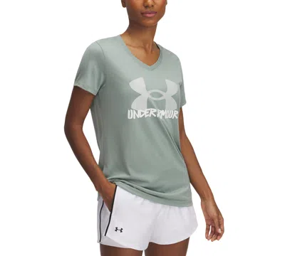 Under Armour Women's Ua Tech Marker Short-sleeve Tee In Gray