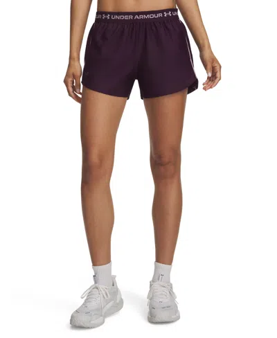 Under Armour Women's Ua Tech Play Up Training Shorts In Purple