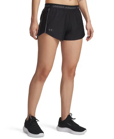 Under Armour Women's Ua Tech Play Up Training Shorts In Black