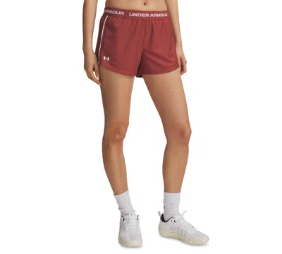 Under Armour Women's Ua Tech Play Up Training Shorts In Brown
