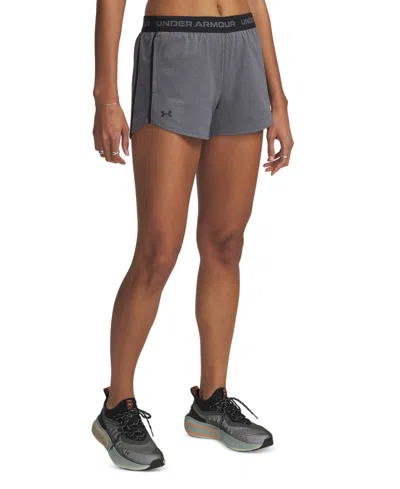 Under Armour Women's Ua Tech Play Up Training Shorts In Castlerock,black