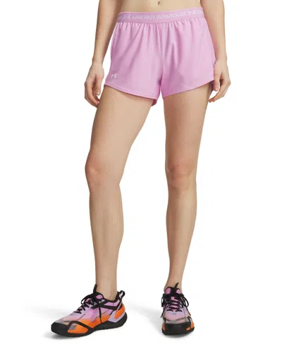 Under Armour Women's Ua Tech Play Up Training Shorts In Pink