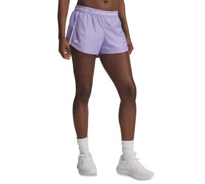 Under Armour Women's Ua Tech Play Up Training Shorts In Purple