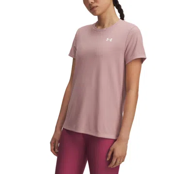 Under Armour Women's Ua Tech Rib Short-sleeve T-shirt In Pink