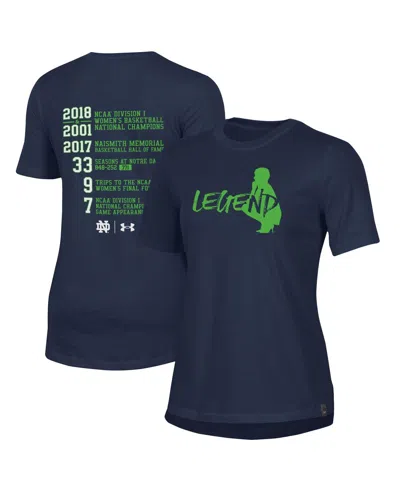 Under Armour Women's  Navy Notre Dame Fighting Irish Muffet Mcgraw Legend T-shirt
