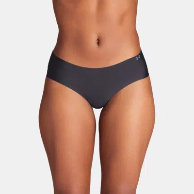 Under Armour Pure Stretch 3-pack No Show Hipster In Blue