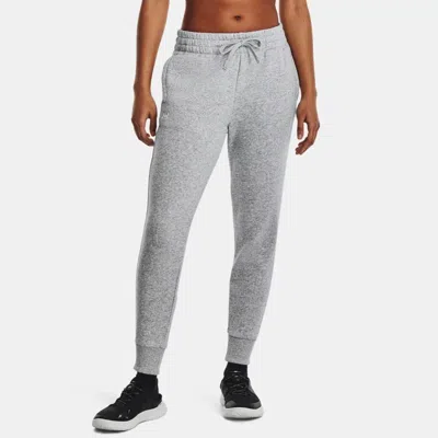 Under Armour Women's    Rival Fleece Joggers Mod Gray Light Heather In White/mod Gray