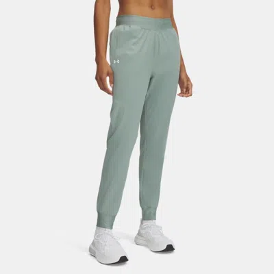Under Armour Rival Women's High-rise Woven Trousers Silica Green