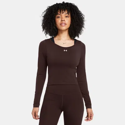Under Armour Train Seamless Long Sleeve In Brown