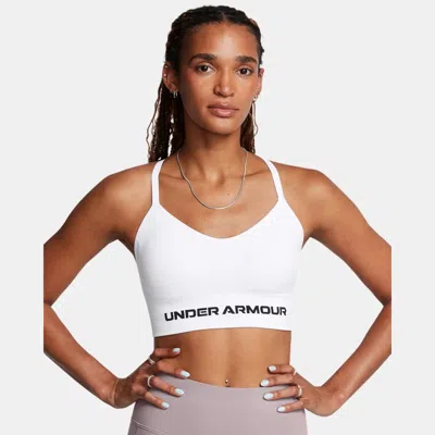 Under Armour Vanish Seamless Low Sports Bra In White