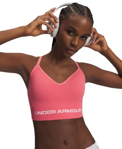 Under Armour Women's Vanish Seamless Low Bra In Red