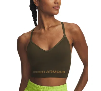 Under Armour Women's Vanish Seamless Low-impact Sports Bra In Green