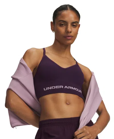 Under Armour Women's Vanish Seamless Low-impact Sports Bra In Purple