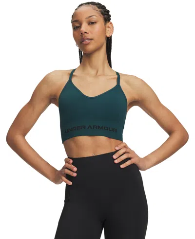Under Armour Women's Vanish Seamless Low-impact Sports Bra In Blue