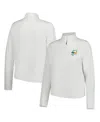 Under Armour Women's White 2025 Wm Phoenix Open Rose Jacquard Quarter-zip Top In White