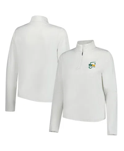 Under Armour Women's White 2025 Wm Phoenix Open Rose Jacquard Quarter-zip Top