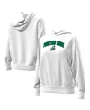 Under Armour Women's White Notre Dame Fighting Irish Leprechaun Icon Fleece Pullover Hoodie In White
