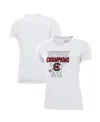 Under Armour Women's White South Carolina Gamecocks 2024 Ncaa Women's Basketball National Champions Locker Room T In White