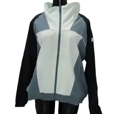Under Armour Women's Woven Cb Storm Full Zip Jacket In Green/blue