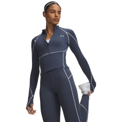 Under Armour Womens Coldgear Elite 1/2 Zip In Blue
