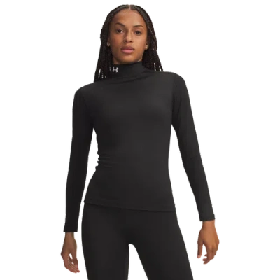 Under Armour Womens  Coldgear Mock In Black