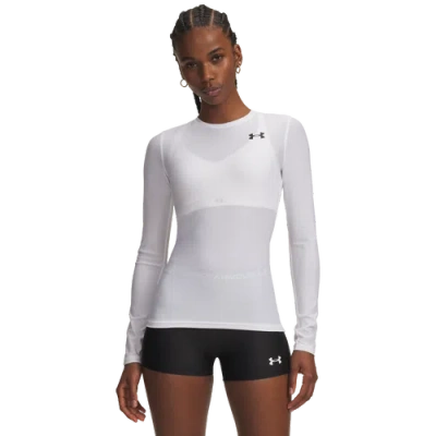 Under Armour Womens  Heatgear Og Compression Long Sleeve In White