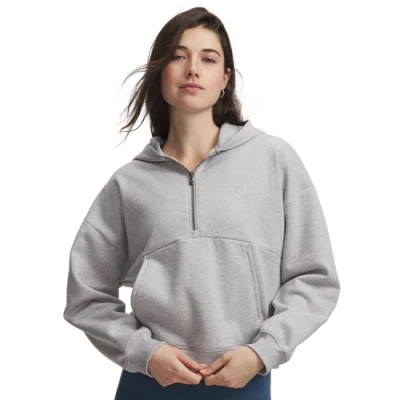 Under Armour Womens  Icon Fleece Half Zip Hoodie In Gray