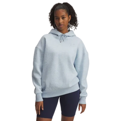 Under Armour Womens  Icon Fleece Oversized Hoodie In Blue