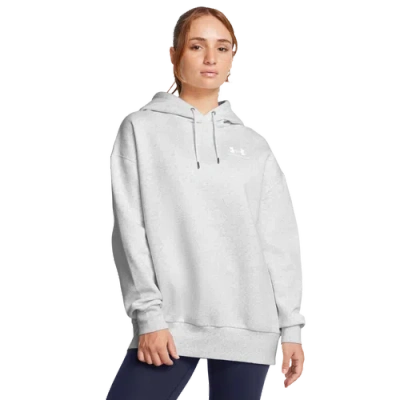 Under Armour Womens  Icon Fleece Oversized Hoodie In Gray