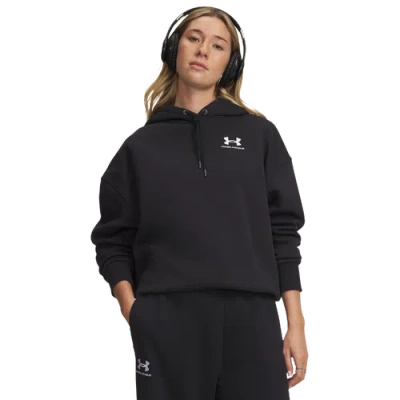 Under Armour Womens  Icon Fleece Oversized Hoodie In Black