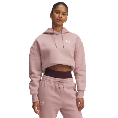 Under Armour Womens  Icon Fleece Oversized Hoodie In Pink