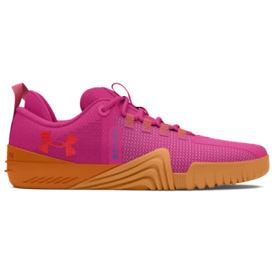 Under Armour Womens  Tribase Reign 6 In Astro Pink/viral Blue/phoenix Fire