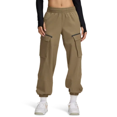 Under Armour Womens  Unstoppable Cargo Pants In Brown