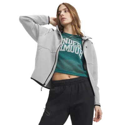 Under Armour Womens  Unstoppable Fleece Full-zip In Gray