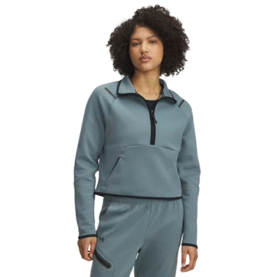 Under Armour Womens  Unstoppable Fleece Half-zip In Blue