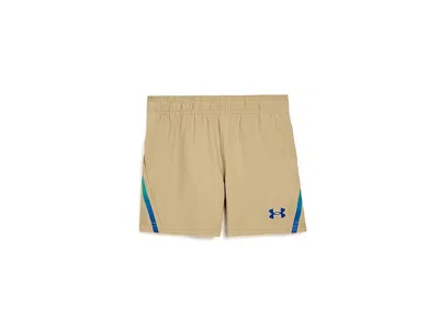 Under Armour Kids' Woven Fade Shorts (toddler) Boy's Shorts Field Khaki: 2t Toddler One Size In Neutral