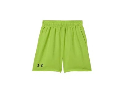 Under Armour Woven Shorts (big Kid) Boy's Clothing Green Vibe/black : Md (10-12 Big Kid), Polyester